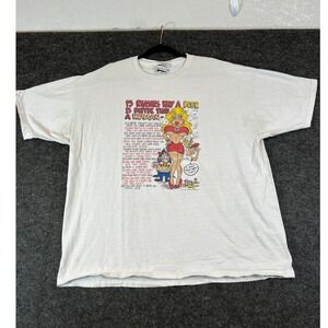 Vintage Novelty Beer Is Better Than A Woman TShirt Mens XL White Funny Humor